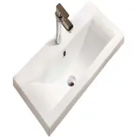 Раковина CeramaLux 9393-100 102x40 см, накладная, белый