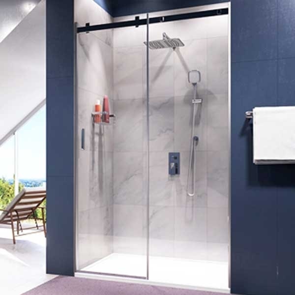 Душевая дверь WasserKRAFT Alme 15R31 140 профиль хром стекло прозрачное