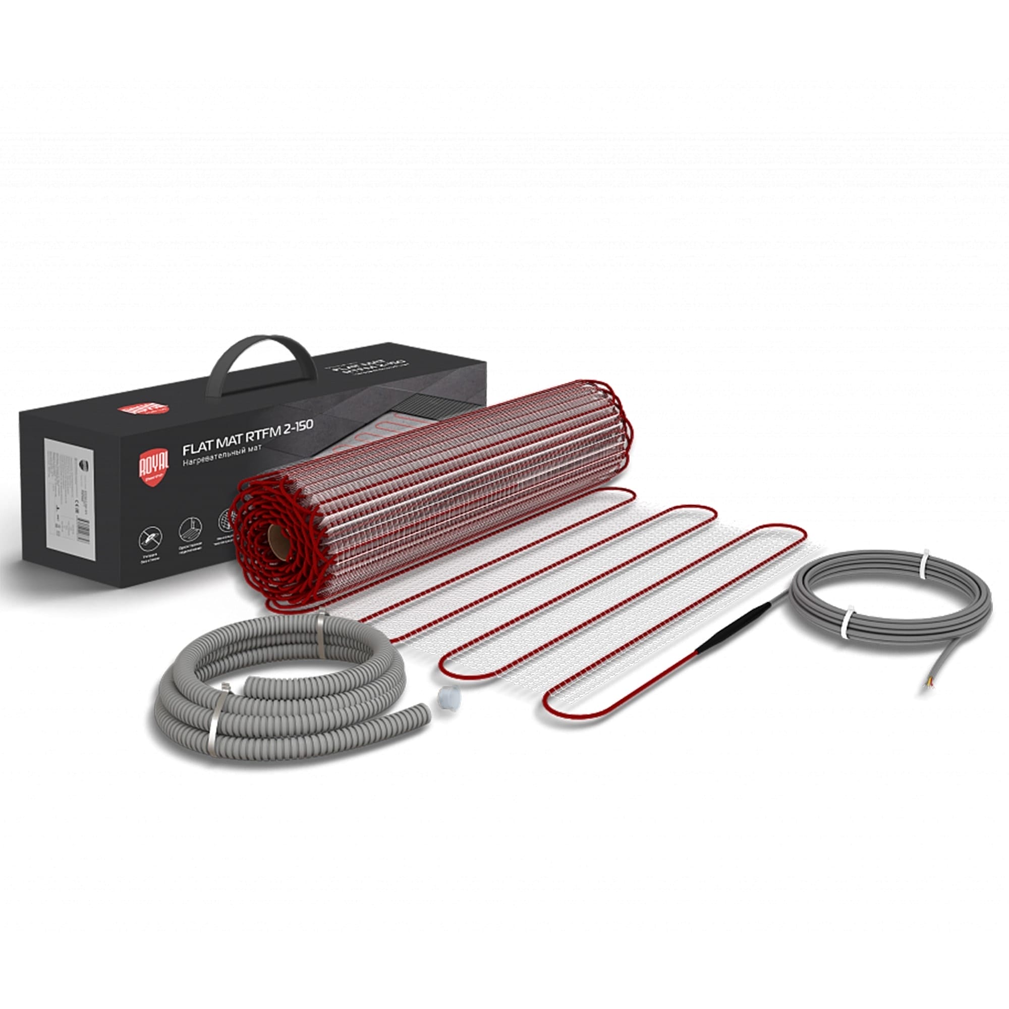 Мат нагревательный Royal Thermo Flat Mat RTFM 2-150-8 с терморегулятором RTO-16