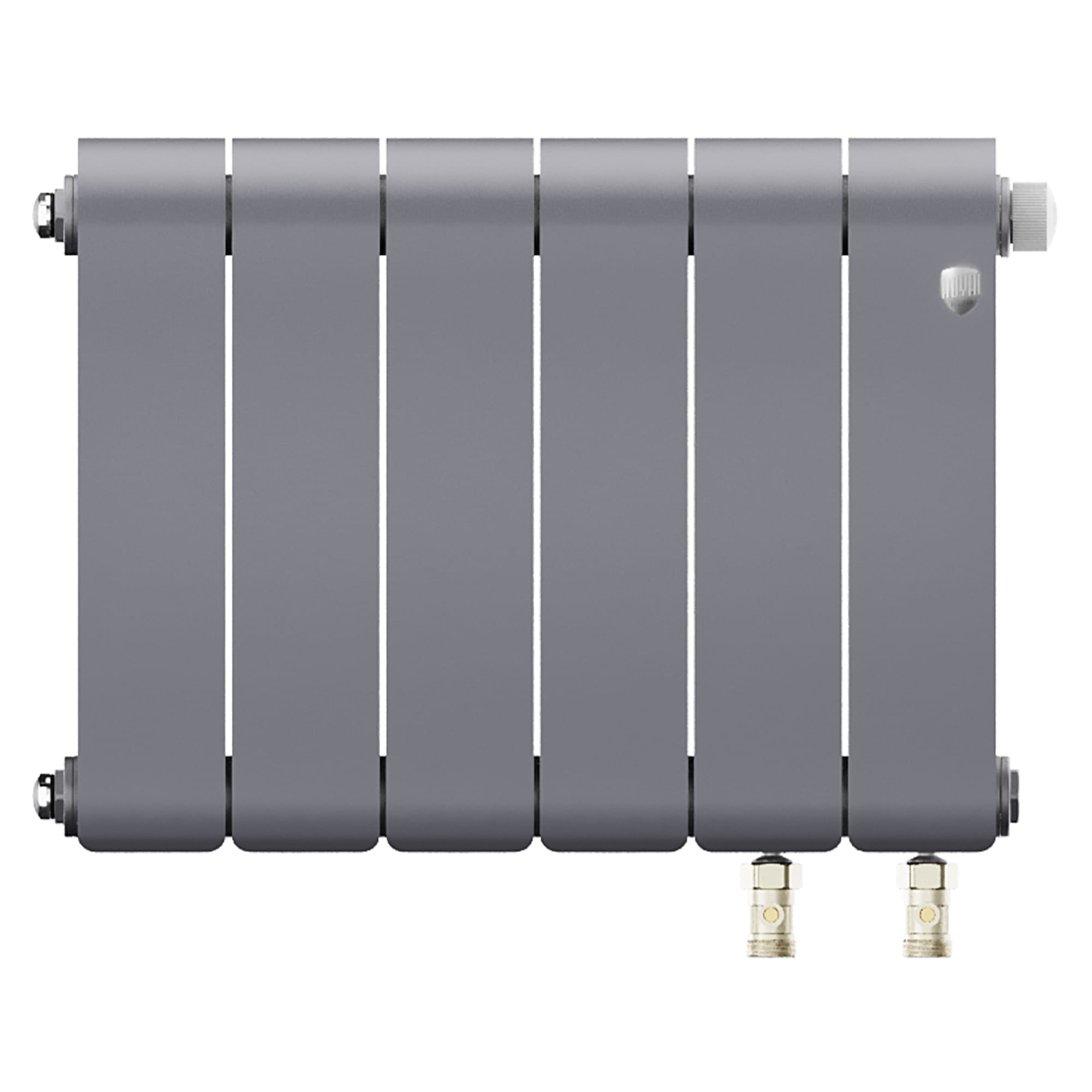 Радиатор биметаллический Royal Thermo Infinity 300 Silver Satin VR80 - 6 секц.