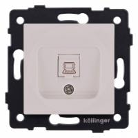 Розетка Ethernet RJ-45 без рамки Kollinger  REA-018CM