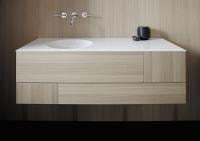 Тумба с раковиной Burgbad Coco 120 SFHR120 L F2853 C0001*1 дуб натуральный