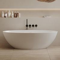 Ванна из искусственного камня Abber Stein 170x80 AS9625-1.7 белый матовый