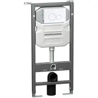 Инсталляция для унитаза Ceramica Nova Envision Round CN1001W с кнопкой смыва, белый