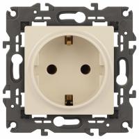 Розетка с заземлением, без рамки Эра Эра Elegance 14-2101-02