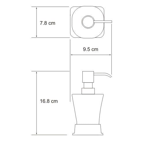 Дозатор жидкого мыла WasserKRAFT Amper K-5499BLACK
