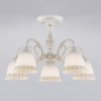 Люстра на штанге Eurosvet Campina 60107/5 белый с золотом