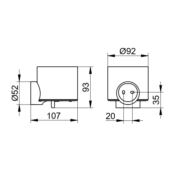 Дозатор для жидкого мыла Keuco Reva 12852379000 черный матовый