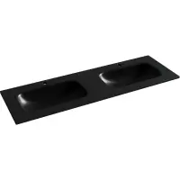 Раковина Ceramica Nova Grace CN7022MB 141x46 см, накладная, черный матовый