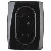 Розетка двойная без заземления Эра Эра 12 12-2107-06