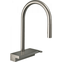 Смеситель для кухни hansgrohe Aquno Select M81 170 3jet sBox 73831800 с вытяжным душем сталь