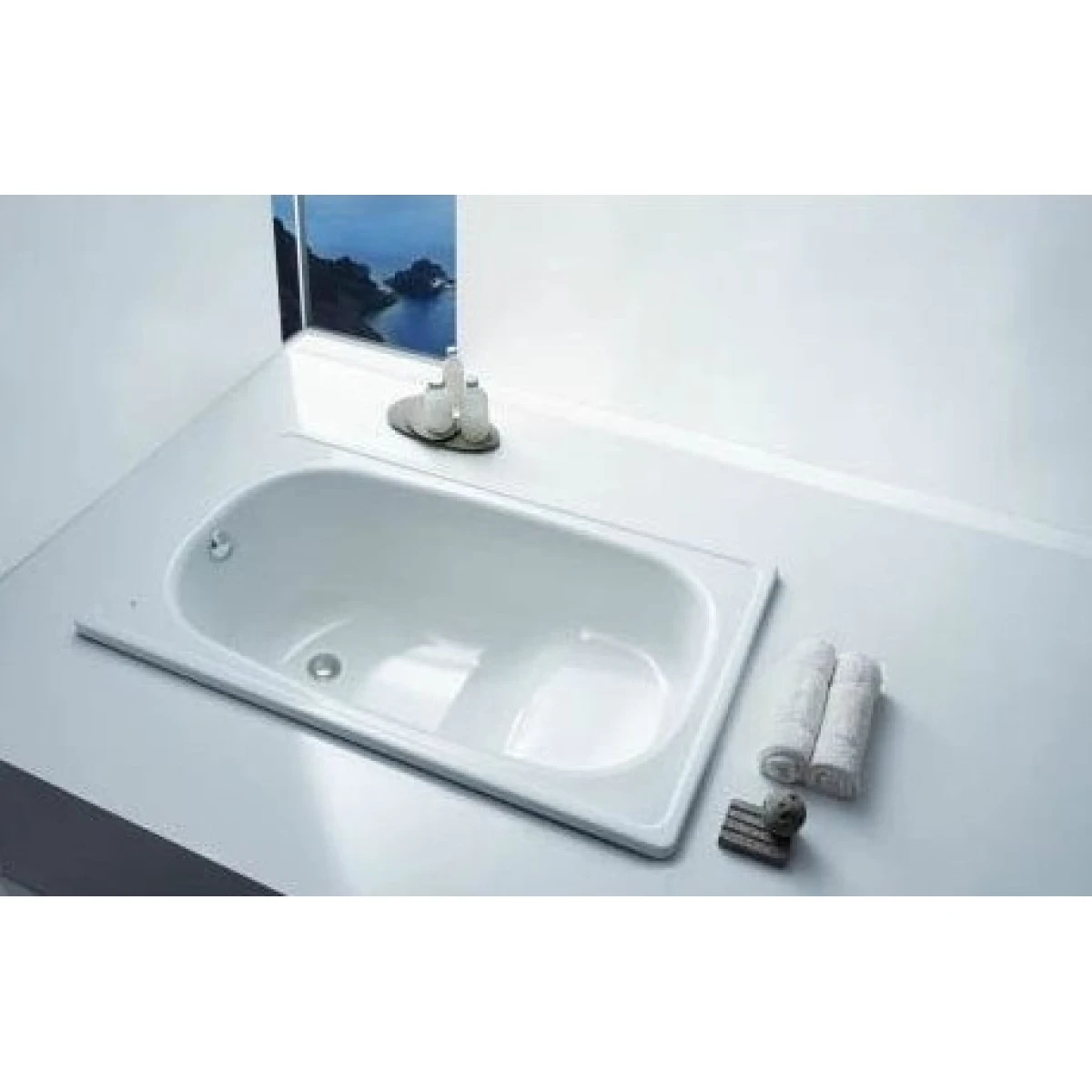 Ванна стальная BLB Europa Mini B05E 105x70 см, сидячая, белый