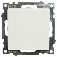 Выключатель одноклавишный без рамки Stekker Катрин 49176