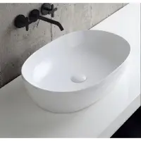 Раковина чаша 60x40 см Azzurra Elegance Circle ELLA060400C0BI/(ECI60 bi*0)