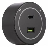 Розетка USB и type C на треке Arte Milano Am-track-sockets-39 399732TS/USB-Type-C Black