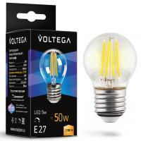 Лампа светодиодная Voltega шар (Globe) диммируемая 10Вт E27 5Вт 2700K 7201