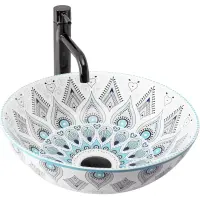 Раковина-чаша Rea Mandalina REA-U7502 40x40 см, накладная, мультиколор