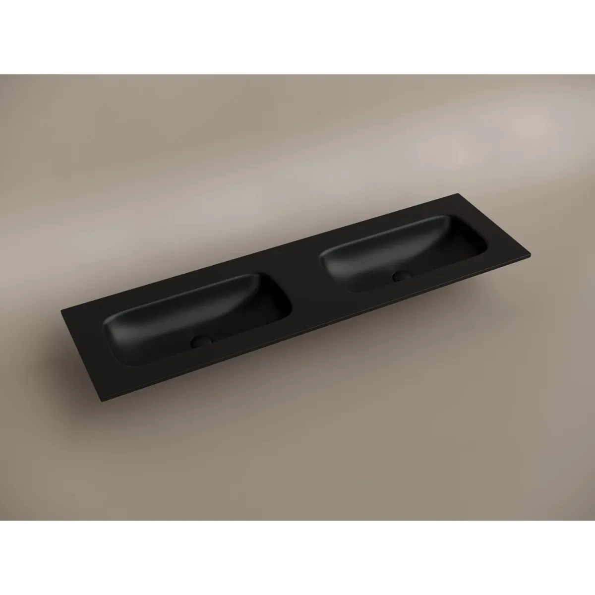 Раковина Ceramica Nova Grace CN7023MBwx 161x46 см, накладная, черный матовый