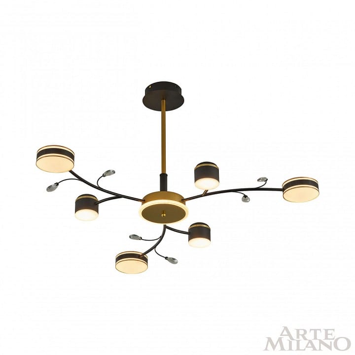 Люстра на штанге Arte Milano Ferrara-71040 276240/6+1 BK/GD