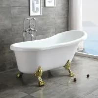 Акриловая ванна Ceruttispa Classic CT9668 172x79 см, отдельностоящая, белый