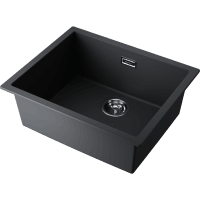 Кухонная мойка Omoikiri Yamakawa 55T-U/I 4993428 черная матовая