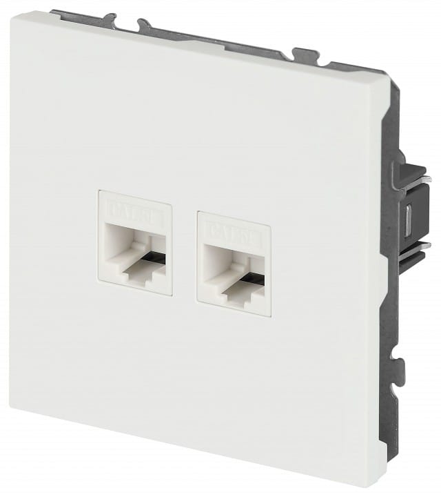 Розетка двойная Ethernet RJ-45 без рамки Эра Galaxy Б0070770