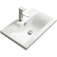 Раковина CeramaLux 9393-60 61,5x39 см, накладная, белый