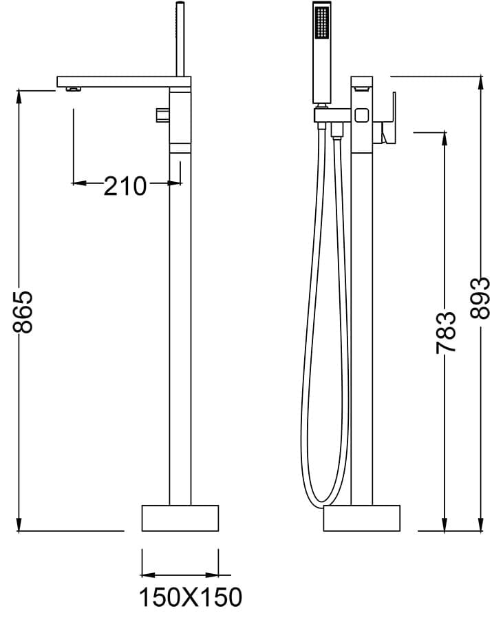 Смеситель для ванны Timo Selene 2200/00Y-CR с душем