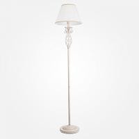 Торшер Eurosvet Amelia 10073/1 белый с золотом/прозрачный хрусталь Strotskis