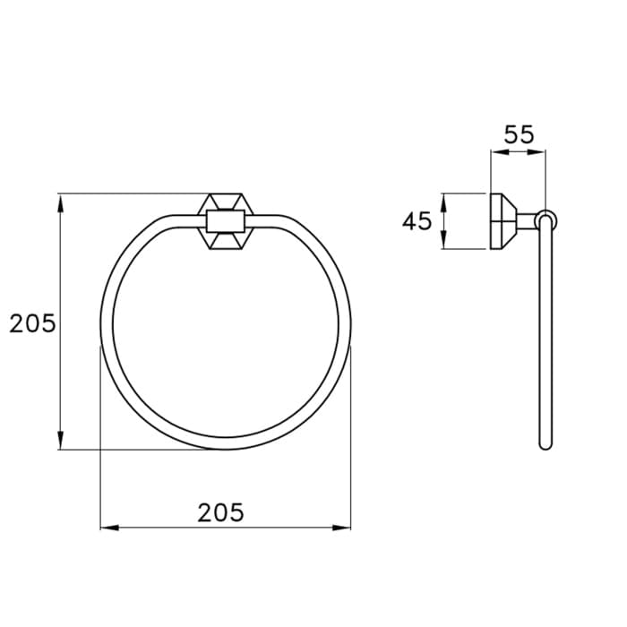 Полотенцедержатель Stella Eccelsa 20,5 EC 10003 AU00 золото