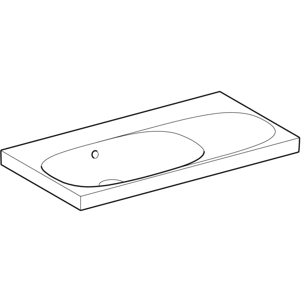 Раковина 90x48,2 см Geberit Acanto 500.626.01.2