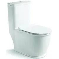 Унитаз-компакт SantiLine SL-5019 безободковый, с сиденьем микролифт, белый