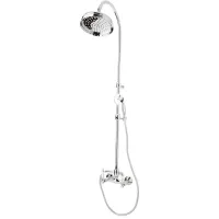 Душевая колонная со смесителем, верхним и ручным душем хром, ручки Swarovski Cezares Diamond DIAMOND-CD-01-Sw