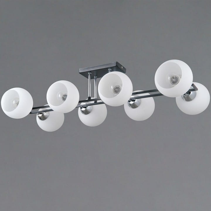 Потолочная люстра ILLUMICO TRENTO IL0791-8CSQ-25 BK CR TRENTO
