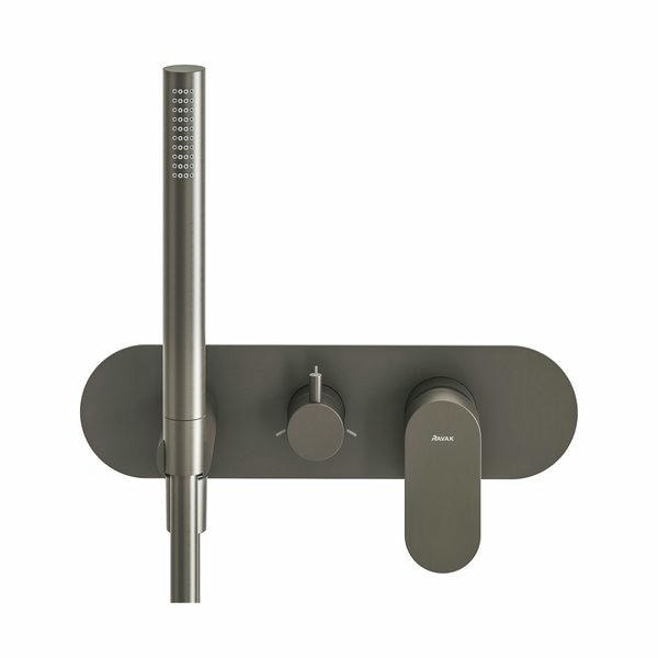 Смеситель для душа Ravak Eleganta X070333 с лейкой графит матовый