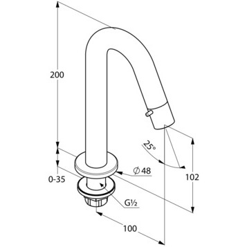 Смеситель для раковины Kludi Bozz 380160530