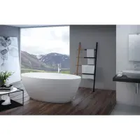 Ванна из литьевого мрамора Cezares Titan TITAN-OVAL-170-85-57 170x85 см, отдельностоящая, белый