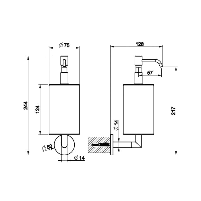 Дозатор для мыла Gessi Ingranaggio 63814#031