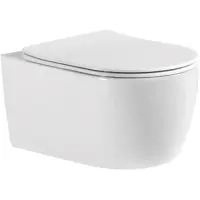 Унитаз подвесной Aquatek Европа AQ1106-00 безободковый, с сиденьем микролифт, белый