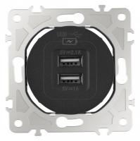 Розетка USB без рамки Arte Milano am-202 202.46-1.black