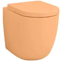 Приставной безободковый унитаз Artceram File 2.0 FLV005 13 00 arancio cammeo