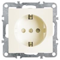 Розетка с заземлением и со шторками без рамки Stekker PST16-9110 39328
