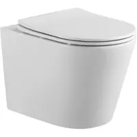 Унитаз подвесной Aquatek Вега AQ1904T-00 безободковый, торнадо, с сиденьем микролифт, белый