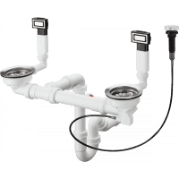 Слив-перелив hansgrohe 43932800 с автоматическим управлением D15-11 нержавеющая сталь