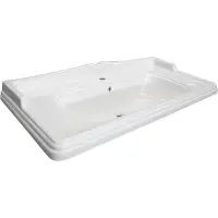 Раковина CeramaLux 3310 101,5x49 см, накладная, белый