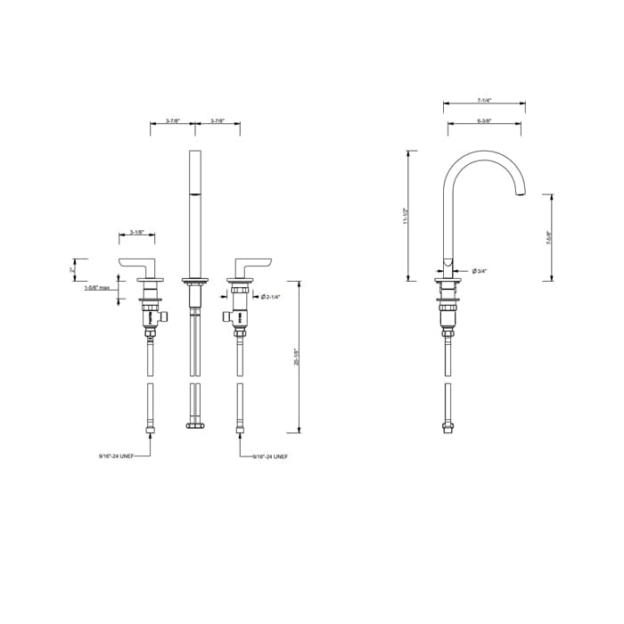 Смеситель для раковины Fantini Icona Deco 53 95 R107W сталь
