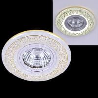 Встраиваемый светильник Reluce  09502-9.0-001MN MR16+LED3W WH/GD