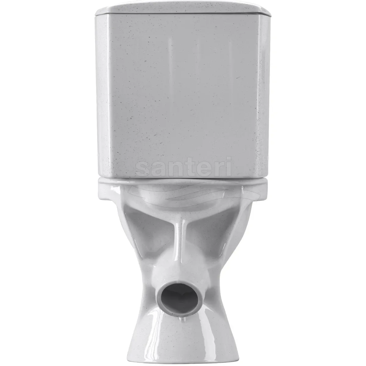 Унитаз-компакт Santeri West 1.P201.8.S01.00B.F (4607143311282) косой выпуск, с сиденьем, крап на белом