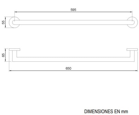 Полотенцедержатель Nofer Niza 16860.B глянецевый xром