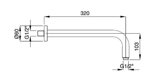 Излив для ванны Cezares CZR-U-TDA-30-03/24 золото